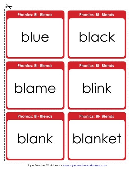 Flashcards, Sliders, & Word Wheels - Flashcards (Printable PDF Worksheet)
