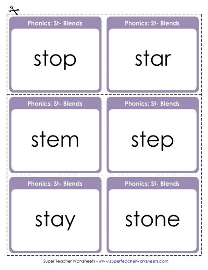 Flashcards, Slider, and Word Wheel - Flashcards (Printable PDF Worksheet)