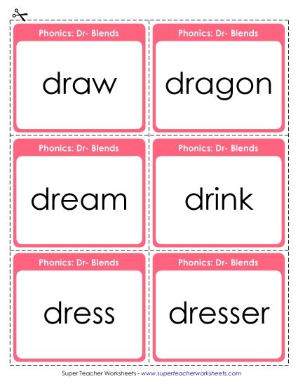 Flashcards, Sliders, and Word Wheels - Flashcards (Printable PDF Worksheet)