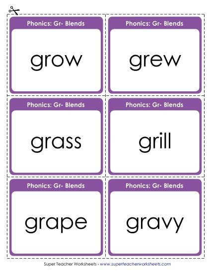 Flashcards, Sliders, and Word Wheels - Flashcards (Printable PDF Worksheet)