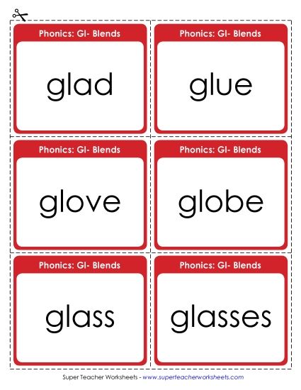 Flashcards, Sliders, and Word Wheels - Flashcards (Printable PDF Worksheet)