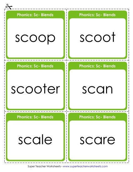 Flashcards, Sliders, and Word Wheel - Flashcards (Printable PDF Worksheet)