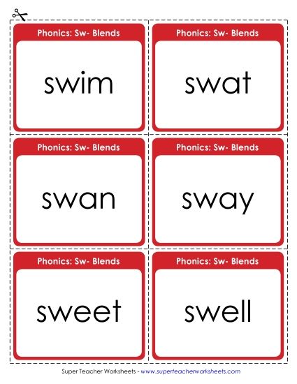 Flashcards, Slider, and Word Wheel - Flashcards (Printable PDF Worksheet)