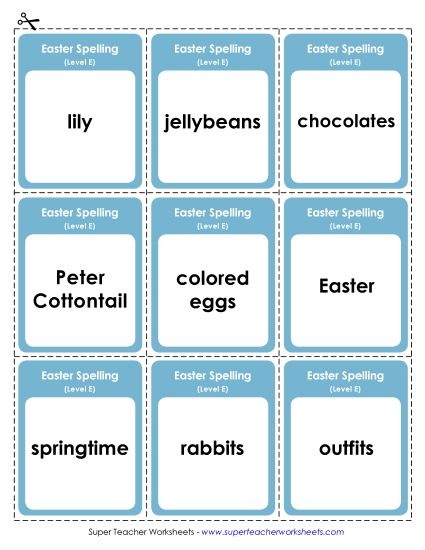 Flashcards - Flashcards (Printable PDF Worksheet)