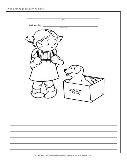 Story Pictures - Free Puppy (Printable PDF Worksheet)