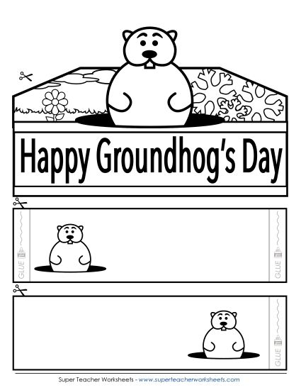 Hats - Crowns - Groundhog Crown: Generic (Printable PDF Worksheet)