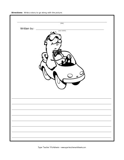 Writing - Groundhog Day Story Picture Activity (Printable PDF Worksheet)