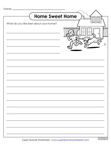 Home Sweet Home (Printable PDF Worksheet)