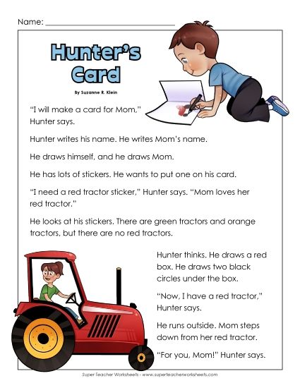 Hunter's Card (Printable PDF Worksheet)