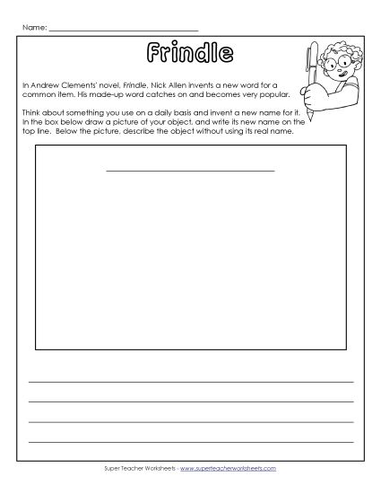 Whole Book - Invent a New Word (Printable PDF Worksheet)