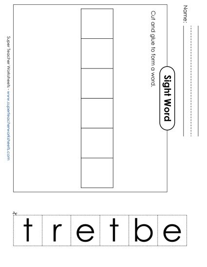 Large Cut-and-Glue: Better (Printable PDF Worksheet)