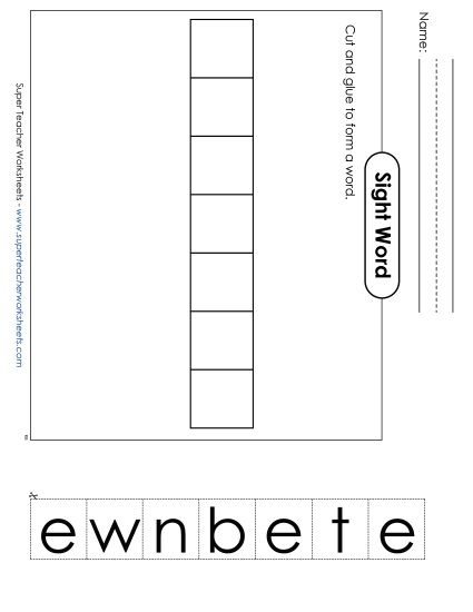 Large Cut-and-Glue: Between (Printable PDF Worksheet)