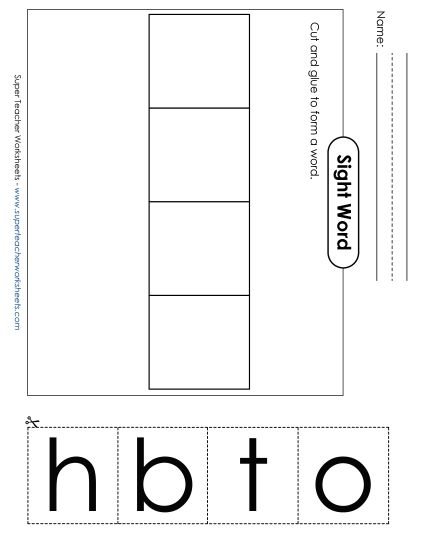 Large Cut-and-Glue: Both (Printable PDF Worksheet)