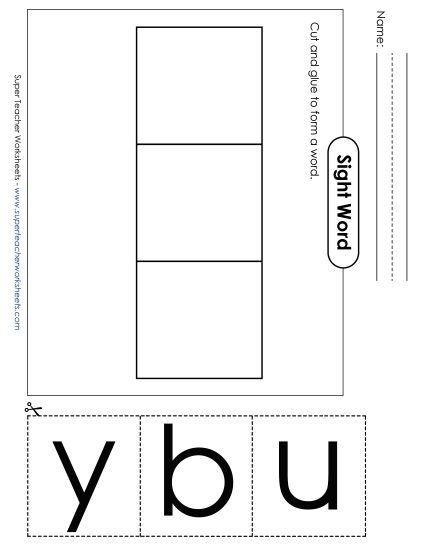 Large Cut-and-Glue: Buy (Printable PDF Worksheet)