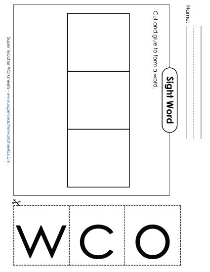 Large Cut-and-Glue: Cow (Printable PDF Worksheet)