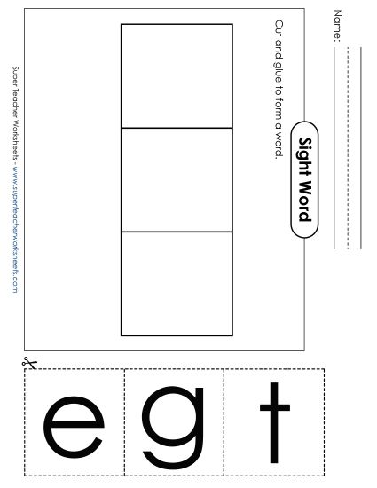 Large Cut-and-Glue: Get (Printable PDF Worksheet)
