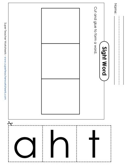 Large Cut-and-Glue: Hat (Printable PDF Worksheet)