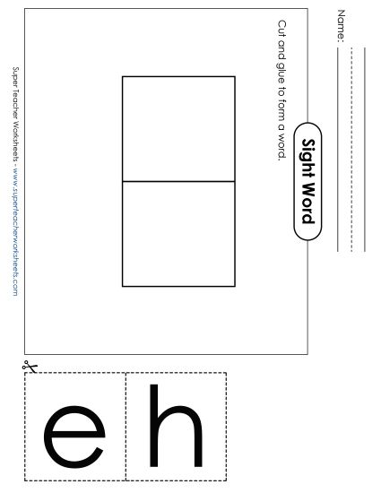 Large Cut-and-Glue: He (Printable PDF Worksheet)