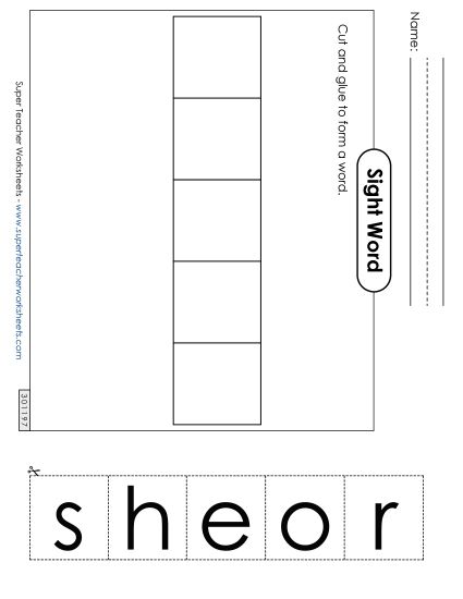 Large Cut-and-Glue: Horse (Printable PDF Worksheet)