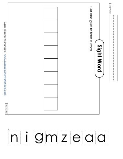 Large Cut-and-Glue: Magazine (Printable PDF Worksheet)