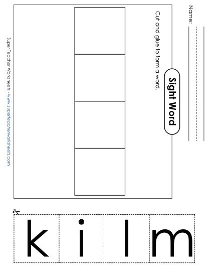 Large Cut-and-Glue: Milk (Printable PDF Worksheet)