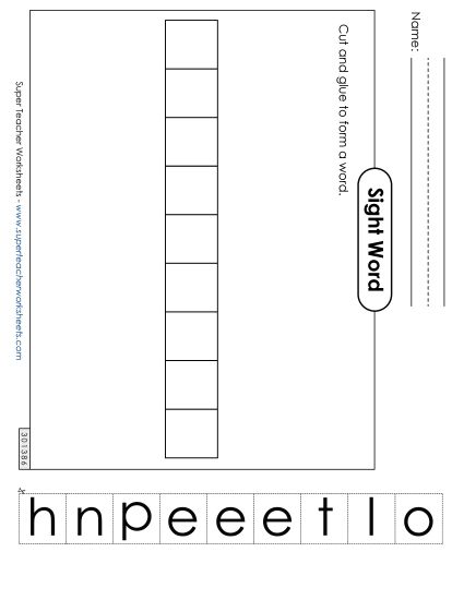 Large Cut-and-Glue: Telephone (Printable PDF Worksheet)