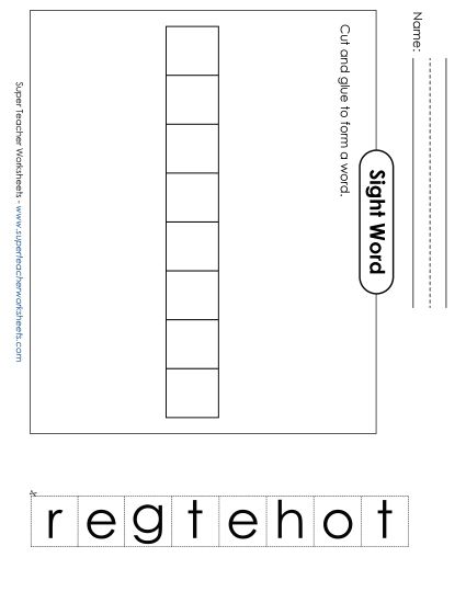 Large Cut-and-Glue: Together (Printable PDF Worksheet)