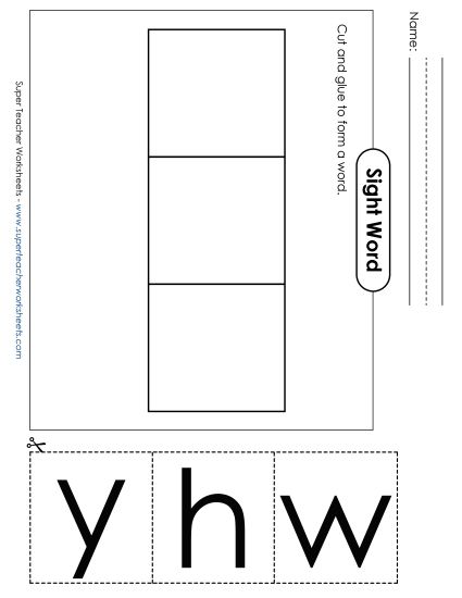 Large Cut-and-Glue: Why (Printable PDF Worksheet)