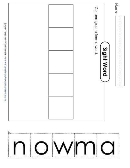 Large Cut-and-Glue: Woman (Printable PDF Worksheet)