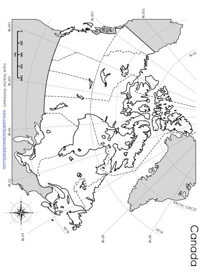 Canada Maps - Latitude and Longitude Blank (Printable PDF Worksheet)