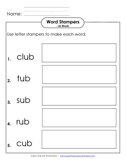 Worksheets - Letter Stampers Activity  (Printable PDF Worksheet)