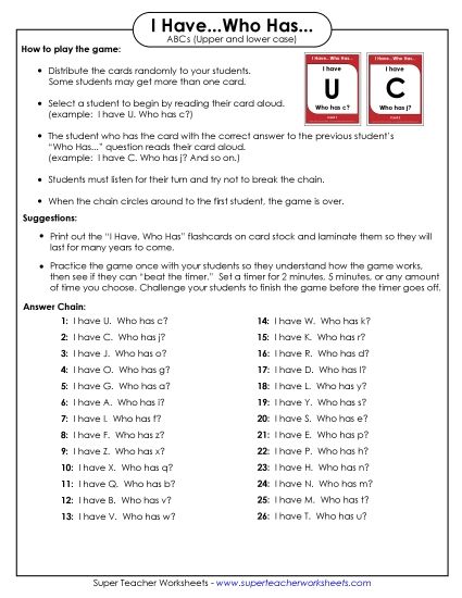 Letters of the Alphabet - Letters (Upper and Lower Case) (Printable PDF Worksheet)