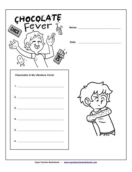 Literature Circles - Literature Circles: Cover Page  (Printable PDF Worksheet)