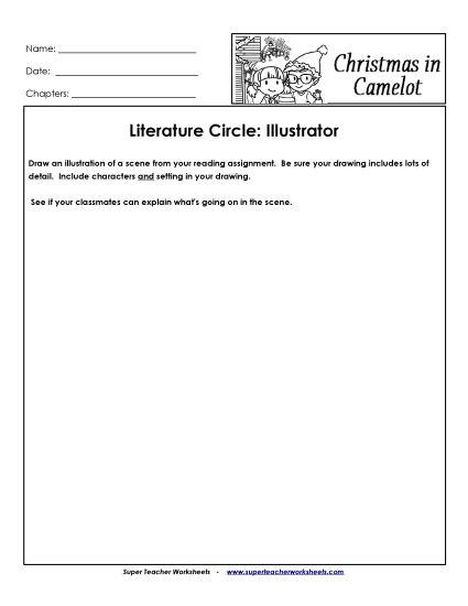 Literature Circles - Literature Circles: Illustrator (Printable PDF Worksheet)