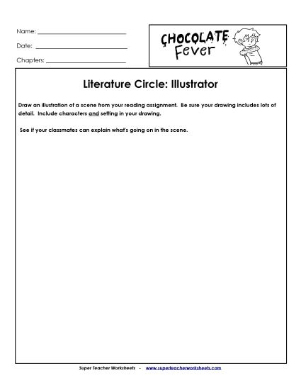 Literature Circles - Literature Circles: Illustrator (Printable PDF Worksheet)