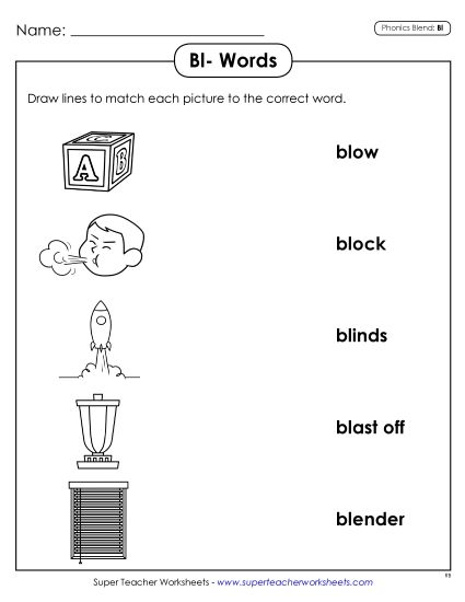 Worksheets - Matching Worksheet (Printable PDF Worksheet)