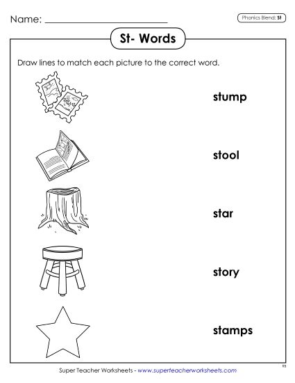 Worksheets - Matching Worksheet (Printable PDF Worksheet)