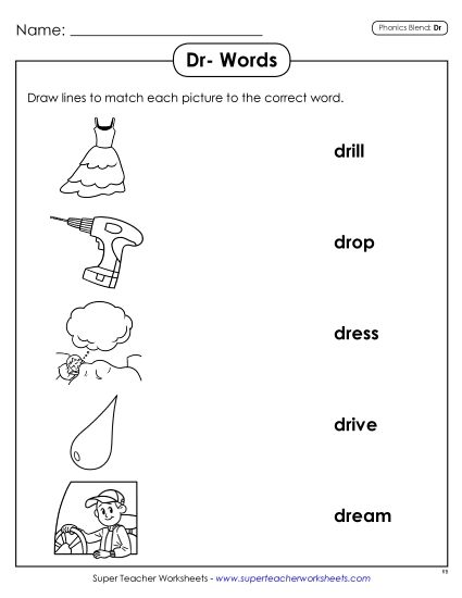 Worksheets - Matching Worksheet (Printable PDF Worksheet)