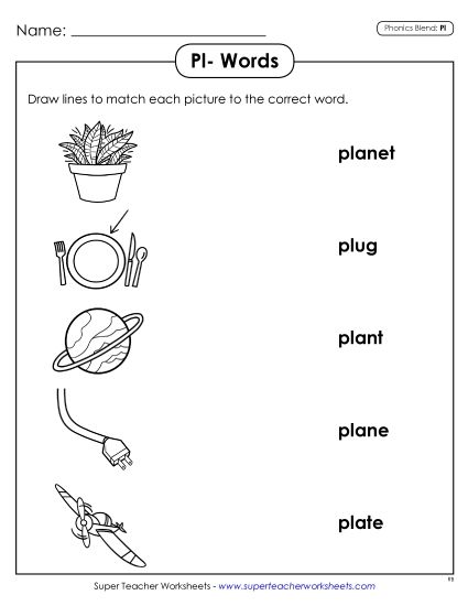Worksheets - Matching Worksheet (Printable PDF Worksheet)