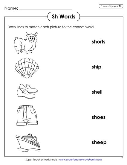 Worksheets - Matching Worksheet (Printable PDF Worksheet)