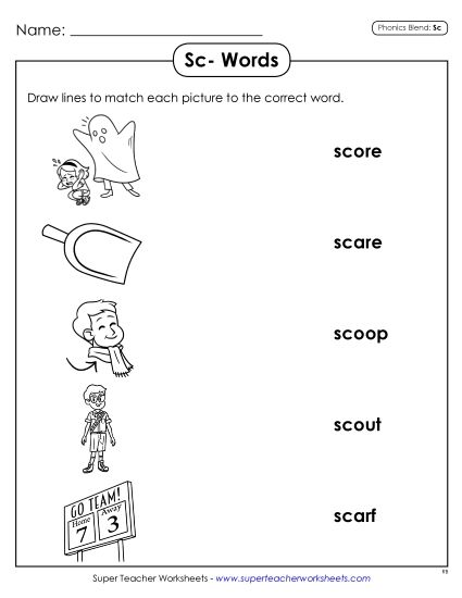 Worksheets - Matching Worksheet (Printable PDF Worksheet)
