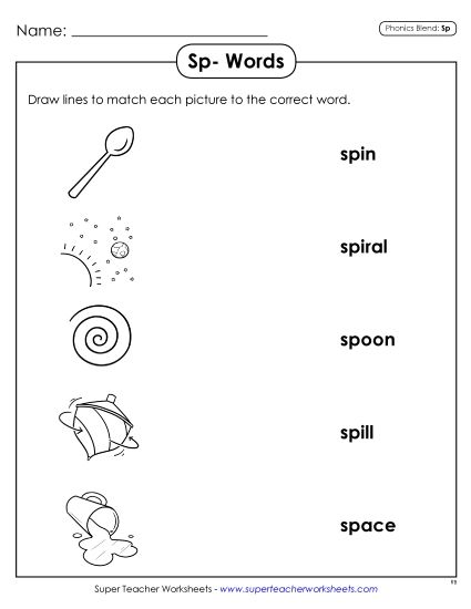 Worksheets - Matching Worksheet (Printable PDF Worksheet)