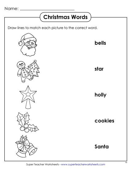 Worksheets - Matching Worksheet (Printable PDF Worksheet)