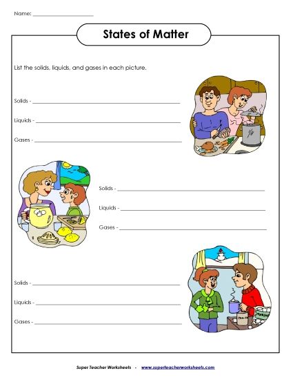 Matter Pictures (Printable PDF Worksheet)