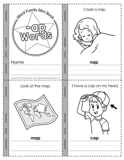 Worksheets - Mini-Book (-ap) (Printable PDF Worksheet)
