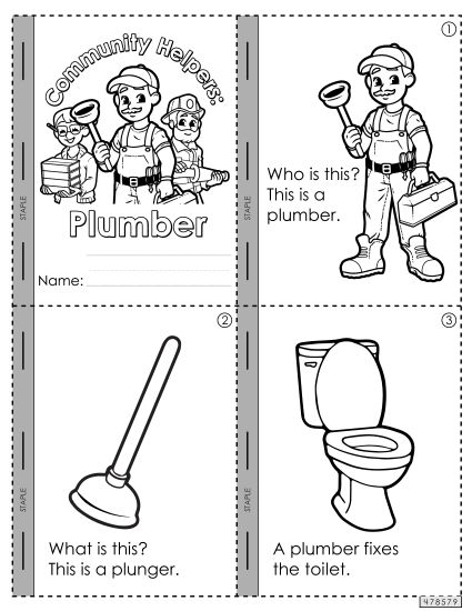 Mini Books - Mini-Book: Plumber (Printable PDF Worksheet)