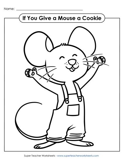 Coloring Pages - Mouse Coloring Page (Printable PDF Worksheet)