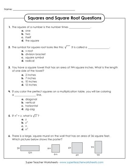 Multiple Choice Questions (Printable PDF Worksheet)