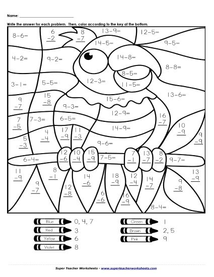 Mystery Pictures - Mystery Picture: Parrot (Printable PDF Worksheet)