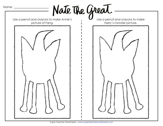 Nate the Great Picture (Printable PDF Worksheet)